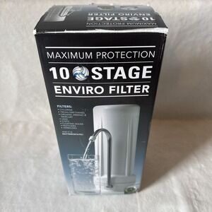 New Wave Enviro 10 Stage Plus Countertop Water Filter System - White